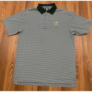 FootJoy Polo Mens Bluegrass Cup Golf Stripe Performance Short Sleeve